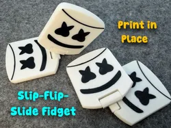 Marshmello DJ Slider + Flip Fidget - Free 3D Print Model