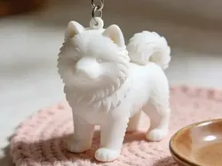Samoyed Puppy Charm - Free 3D Print Model