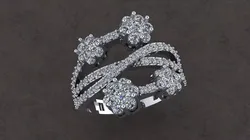 Diamond ring 3D print model