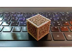 Maze cube generator, pure OpenSCAD