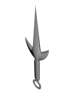 Minato's kunai knife 3D Printable without support