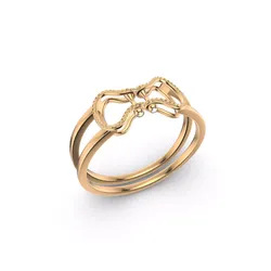 Tidal Curve Ring 3D print model