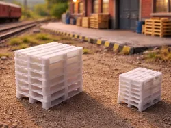 Stack of pallets H0 (1:87) + TT scale (1:120) - Free 3D Print Model