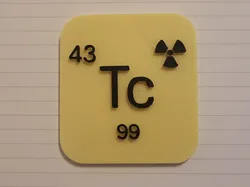Technetium Element Plate - Free 3D Print Model