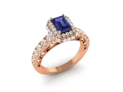 Women Solitaire Ring 3dm render details 3D print model