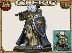 Cleric: Dragonborn, DnD, D&D, Pathfinder, Mini - Free 3D Print Model