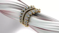 Diamond ring 3D print model
