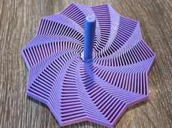Kinetic Spiral Star Fidget - Free 3D Print Model