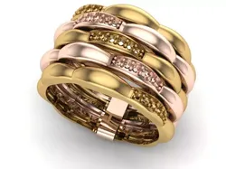 Multi-line-ring 3D print model