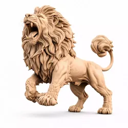 Pendant Lion Head Lion Face Lion Gold Lion Silver Lion 3D print model