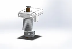 Solidoodle 3 e3d v6 bowden hot end mount