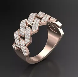 Solitaire Wedding Engagement Women Ring 3D printed ring  3D print model