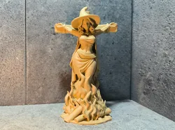 Time Travel Anime - Dark Time of Witch Burning - Free 3D Print Model
