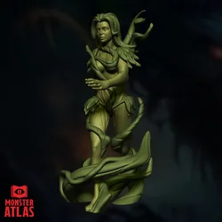 Dryad   Fey Spirit | DnD 5e STL Miniature | 32mm Resin