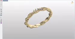 Minimal Stackable David Yurman Ring 3D print model