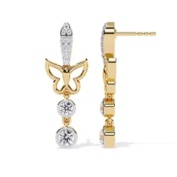 Solitaire Diamond Earring with render and detail images 15 3D print model