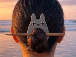 Totoro Hairpin - Free 3D Print Model