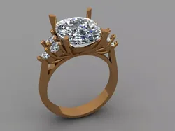women ring 3D print model