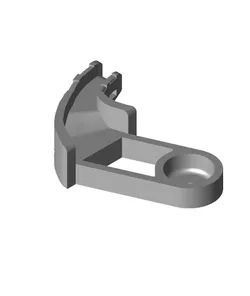 BIQU B1 bed AC heater wire strain relief with 90 degree turn for IKEA Lack Table enclosure