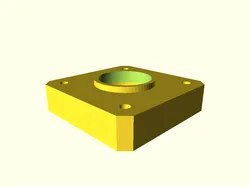 Configurable spacer plate for NEMA stepper motors