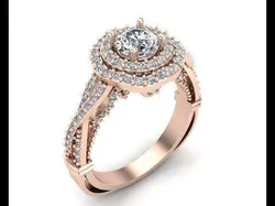 Diamond Engagement Ring 10-MW 3D print model