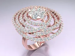 Diamond Ring - Womens Rings - N3681 3D print model