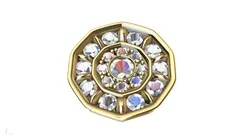 elevated diamond ring stl file verified 3D print model
