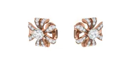 Flower  Diamond Earrings stl obj mtl 3mf obj gltb glb 3D print model