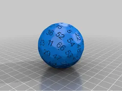 generated 69 faces dice