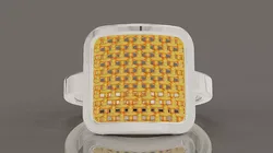 Geometric Embossed Weave Statement Ring 3D print model