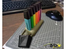 Marker organizer with staples hidden compartment