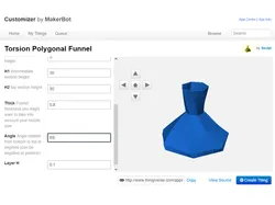 Torsion Polygonal Funnel
