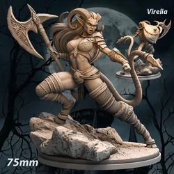 Virelia - Tiefling Demon 75mm - Demon Tiefling - 75mm Tiefling Demon - Tiefling 75mm