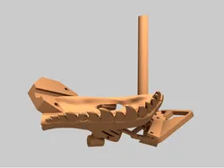 Wheel strapped to Customizable Mendel
