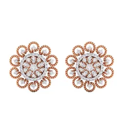 Women Stud Earrings STL JCD OBJ FBX Renders Details 3D print model