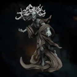 Banshee | Wailing Ghost | Undead Elf Spirit | DnD 5e STL Miniature | 32mm Resin