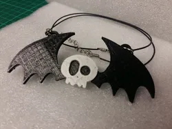 Bat Skull Pendant two colors