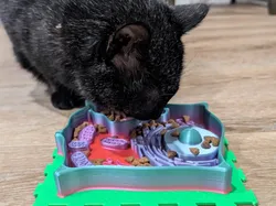 Curious Paws- Plant Cell Slow Feeder - Free 3D Print Model