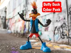 Daffy Duck Cyber Punk - Free 3D Print Model