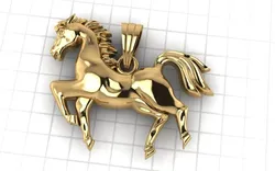 horse pendants 3D print model