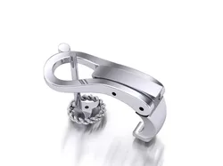 Lock for earrings 3 3D print model