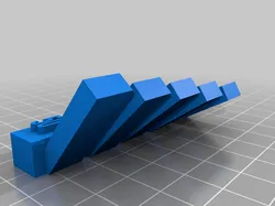 Overhang test print (50, 45, 40, 35, 30)