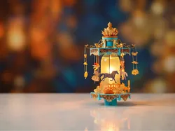 Palace Lantern | Using the Tyndall Effect, Recreate the Rotating Lantern from 'The Story of the Western Chamber' with Your Kids - Free 3D Print Model