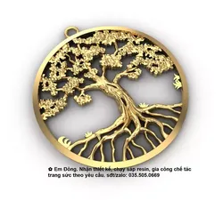 Plant pendant tree of life pendant  3D print model