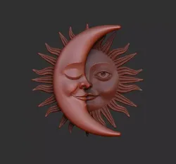 Sun and Moon Pendants 3D Model Pack
