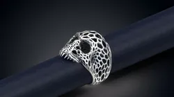 Voronoi Skull Ring 3d model for 3d printing 3D print model