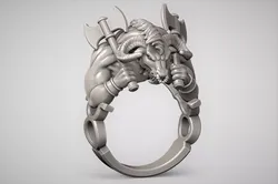 Zodiac Taurus ring 3D print model