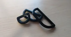 1" (25mm) D-ring