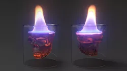 Alcohol Burner Flame VDB Animated for Blender 3D model