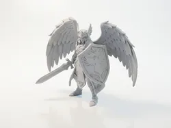 Angel Warrior Winged Figurine Fantasy 3D Printable